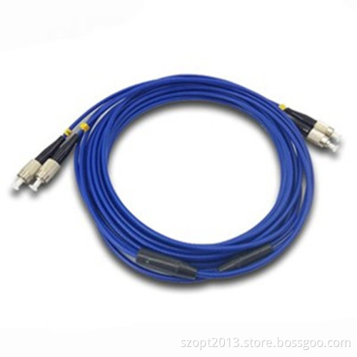 Armoured Fiber Optic Patch Cord FC-FC SM Duplex